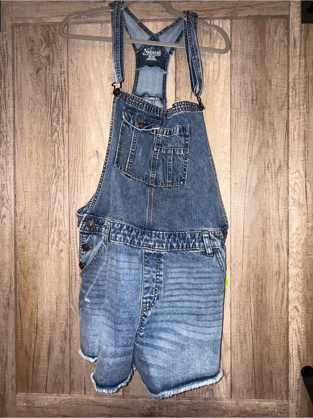 Natural Reflections Blue Denim Short Overalls